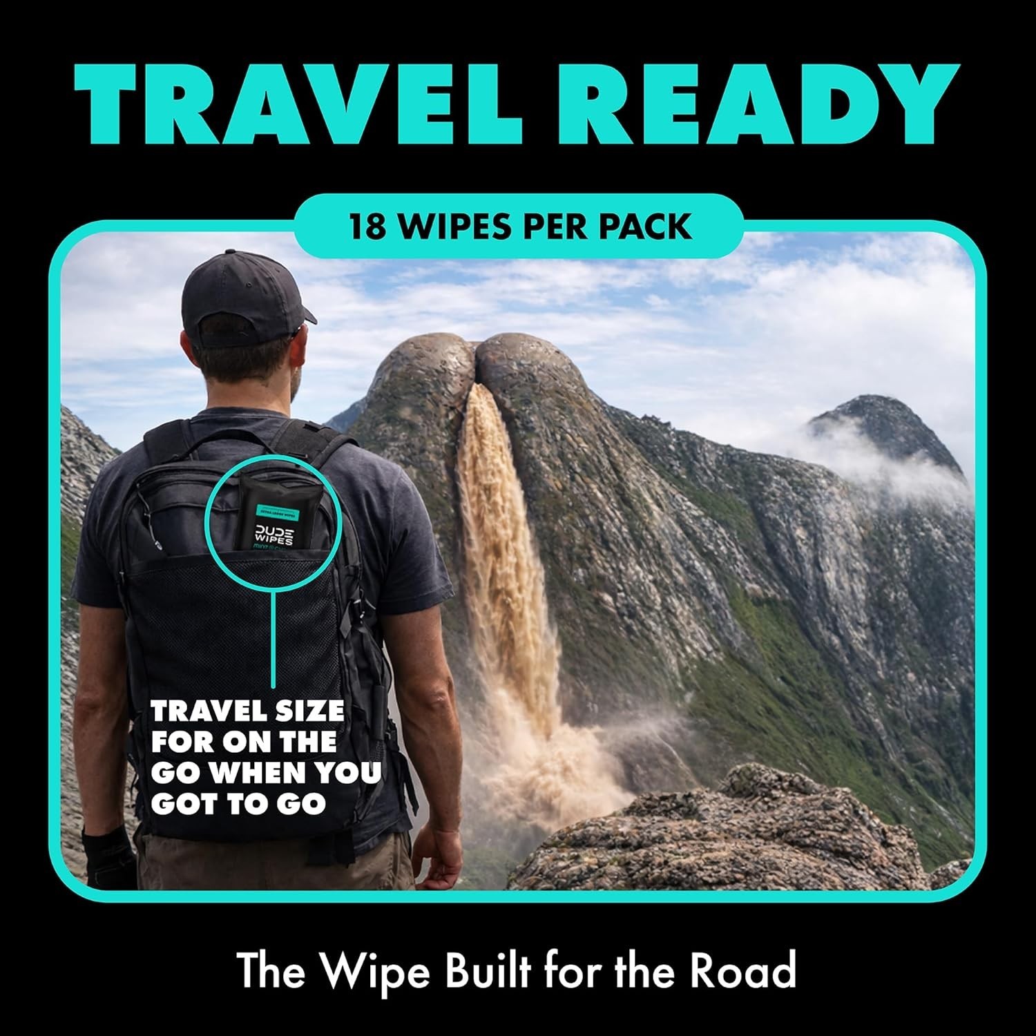 DUDE Wipes – Flushable Travel Pack – 6 Pack, 108 18 Count (Pack of 6) ..