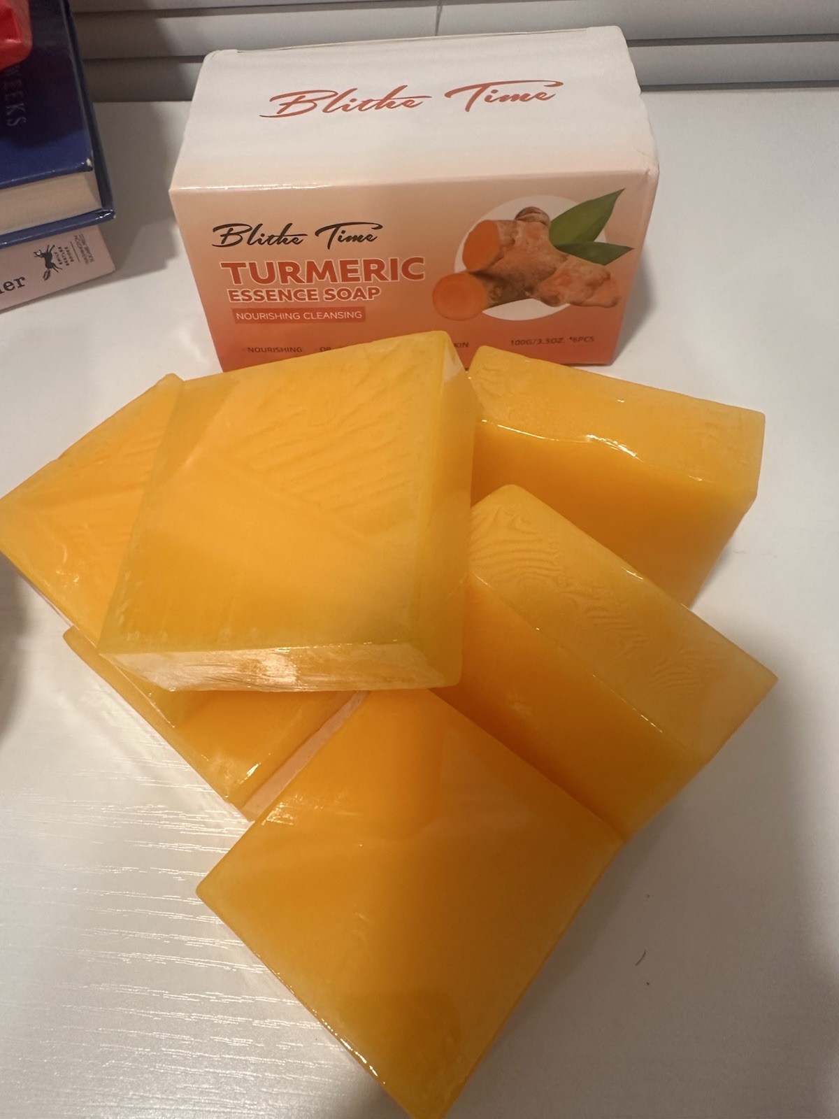 Kojic Acid Soap 6 Bars Dark Spot Remover Turmeric Brightening Face Body Skin