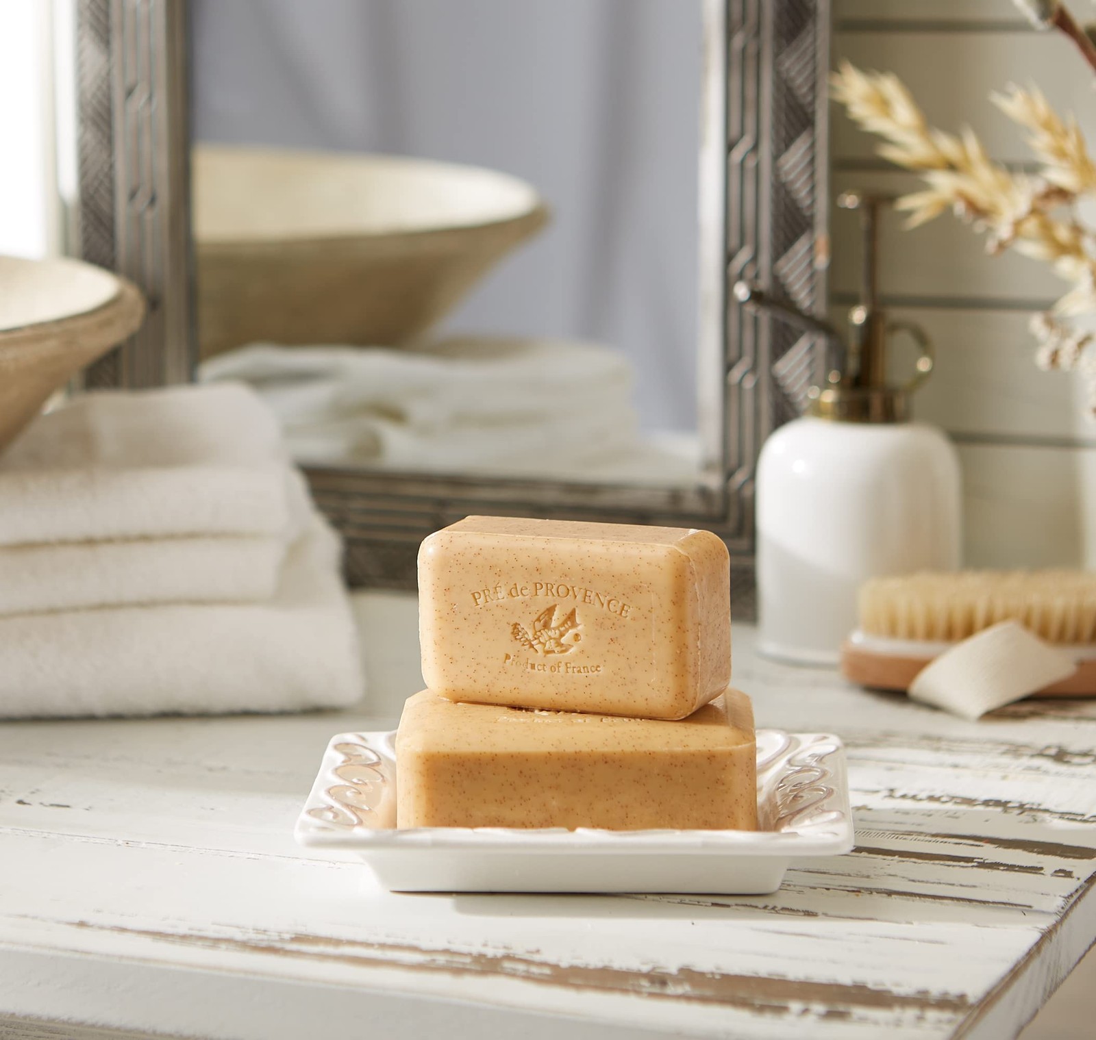 Honey Almond French Soap 8.8oz Exfoliating Moisturizing Luxury Gift Idea