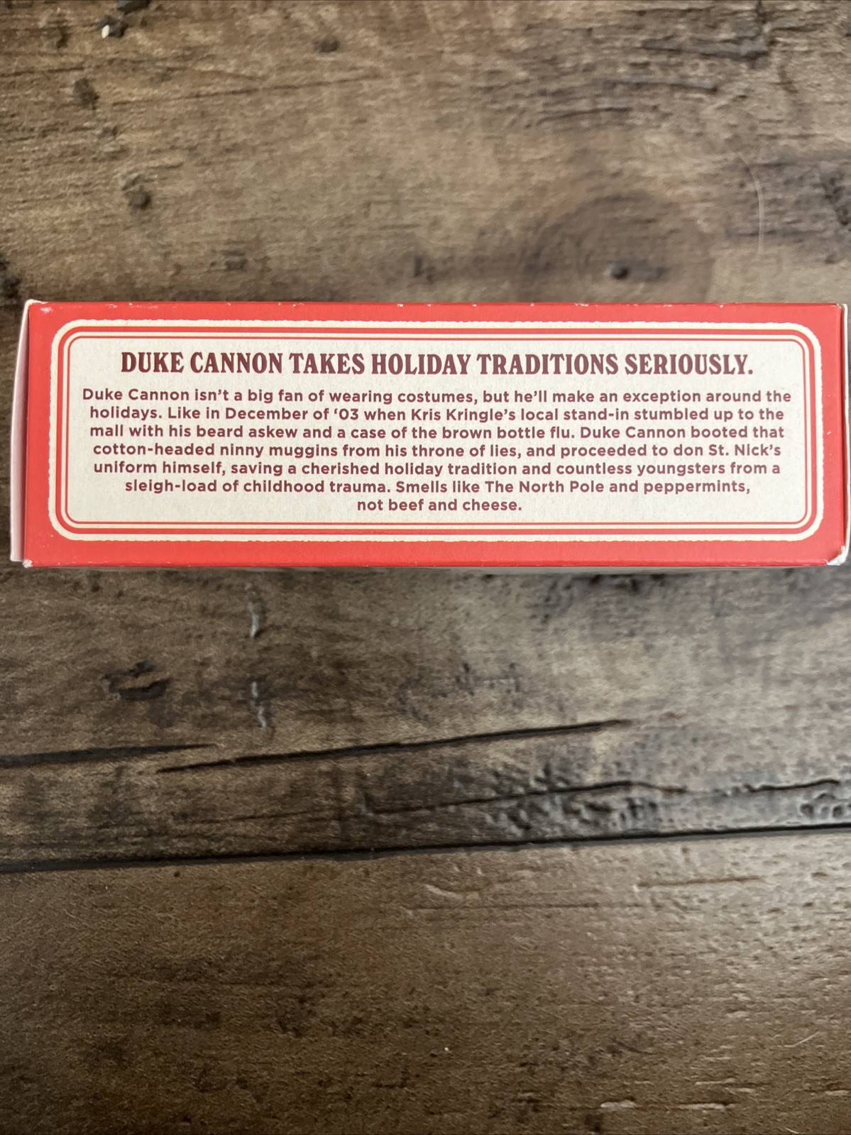 Duke Cannon Mall Santa’s Cough Syrup Big Ass Brick of Soap