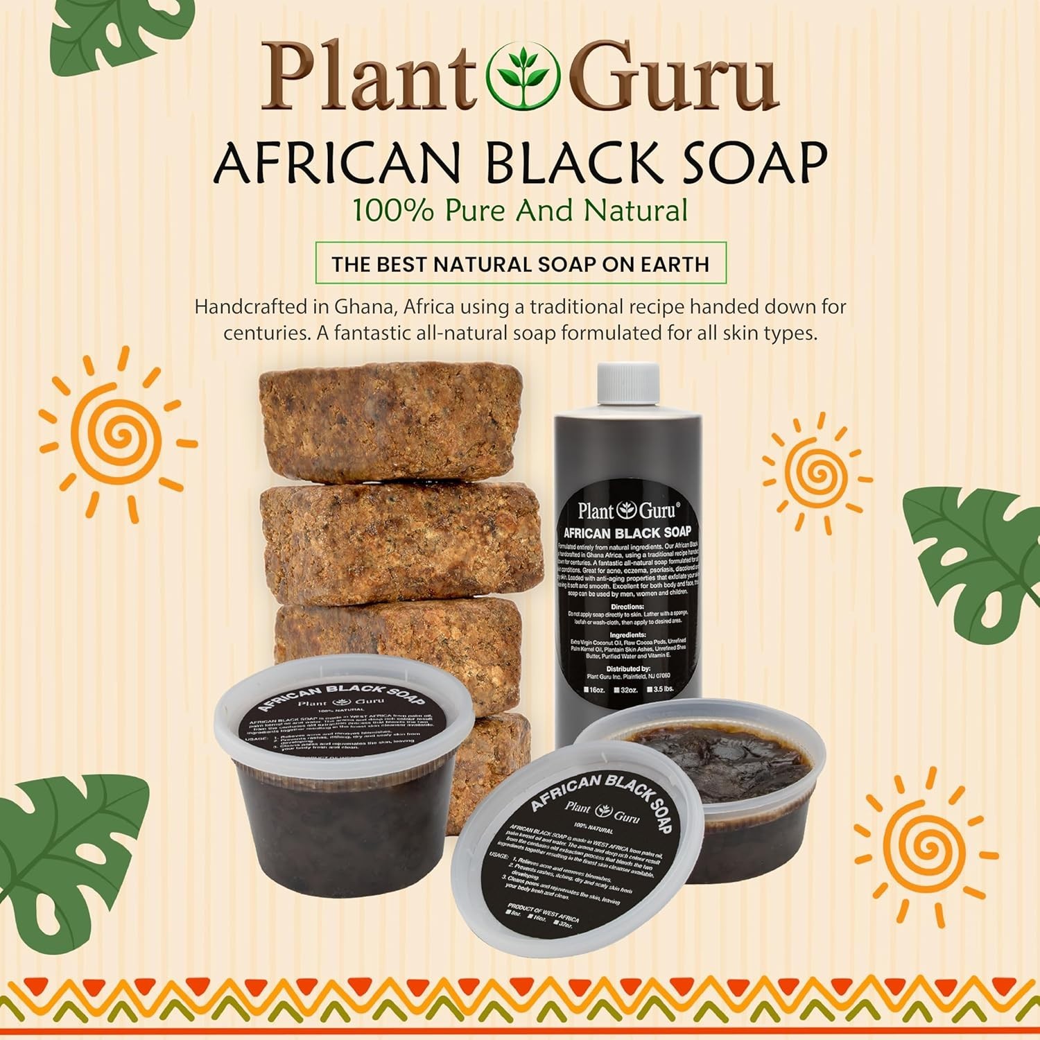 10 lbs Raw African Black Soap Bars – Acne & Eczema Treatment