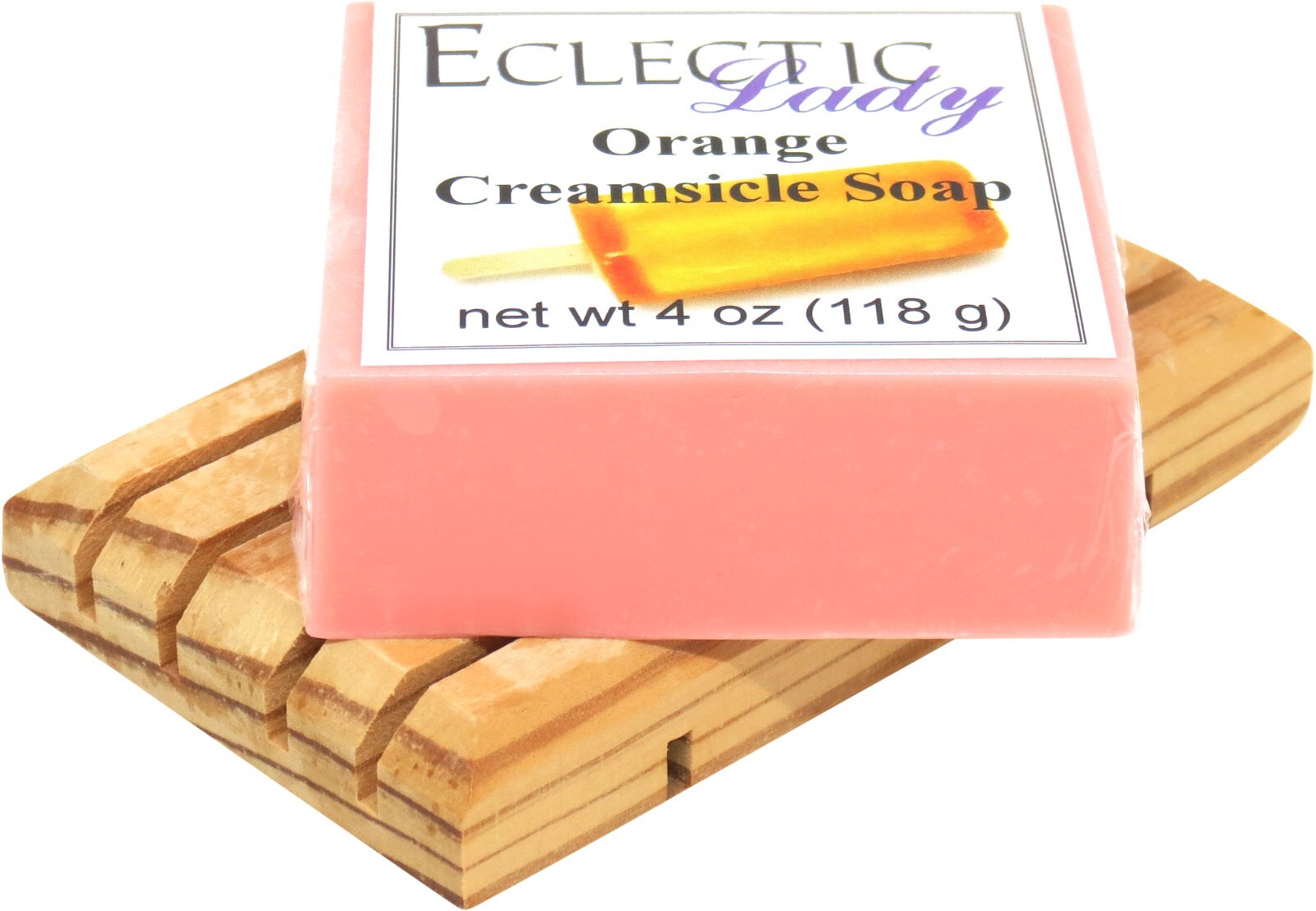 Orange Creamsicle Glycerin Soap by Eclectic Lady, 4 oz Bar