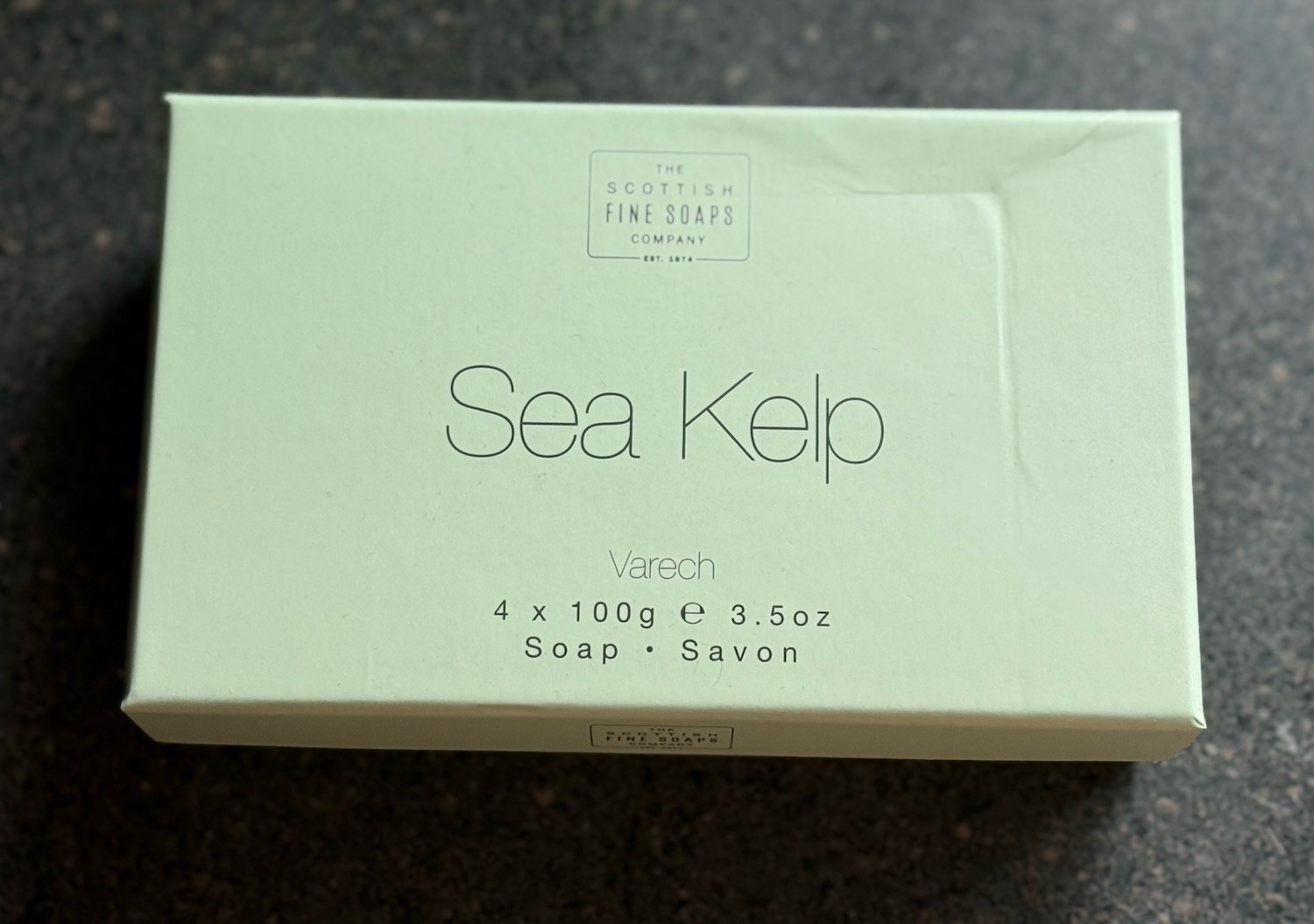The Scottish Fine Soaps Company SEA KELP Soap Bar Box Set 4X 3.5oz DISCONTINUED