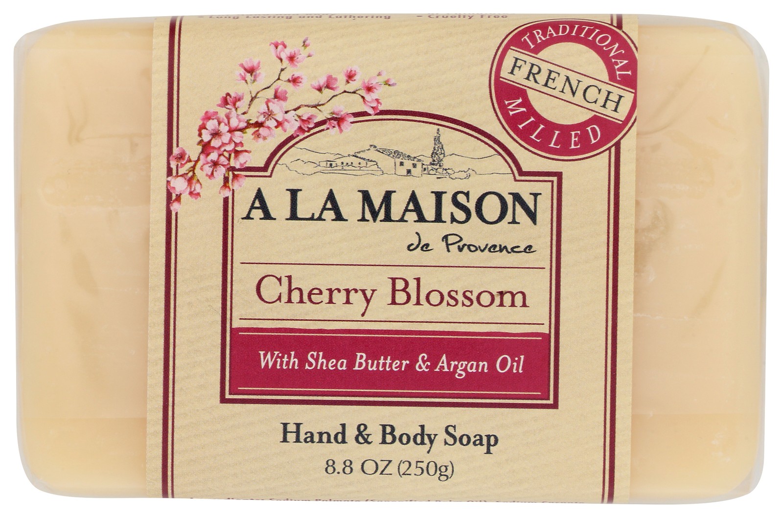 A La Maison Cherry Blossom Bar Soap 8.8 Oz Hand & Body 3 Pack