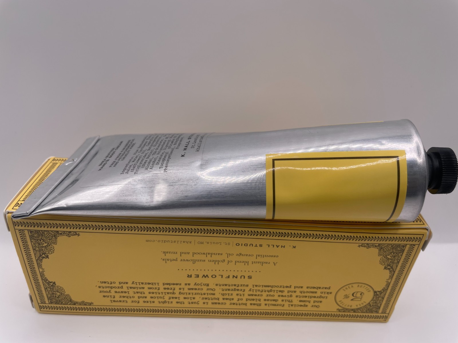 K. HALL DESIGNS Sunflower Hand & Body Cream – 3.4 oz (100 ml)