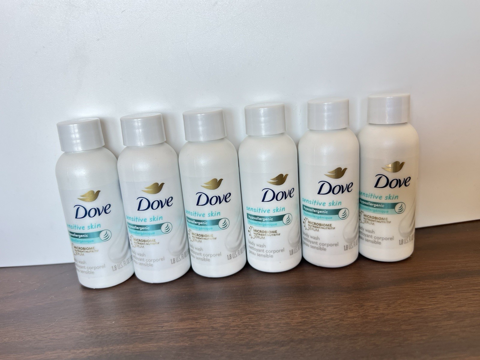 Dove Sensitive Skin Travel Size Soap, 1.8oz, Pack of 6