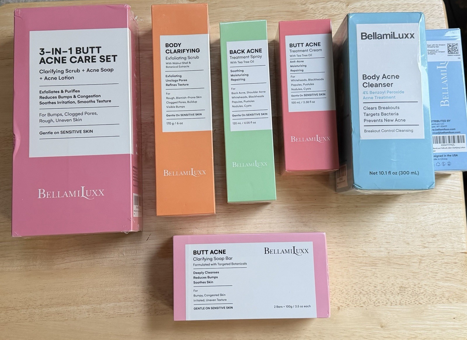 Body Acne Soap Bar Antibacterial Bar for Butt, Thighs, Back, Body Acne, NIB