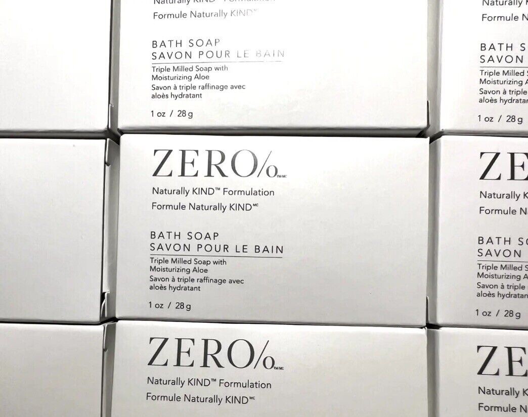 Lot Of 50 Zero% Gilchrist & Soames Bath SOAP Bars Hotel Travel Size 1oz