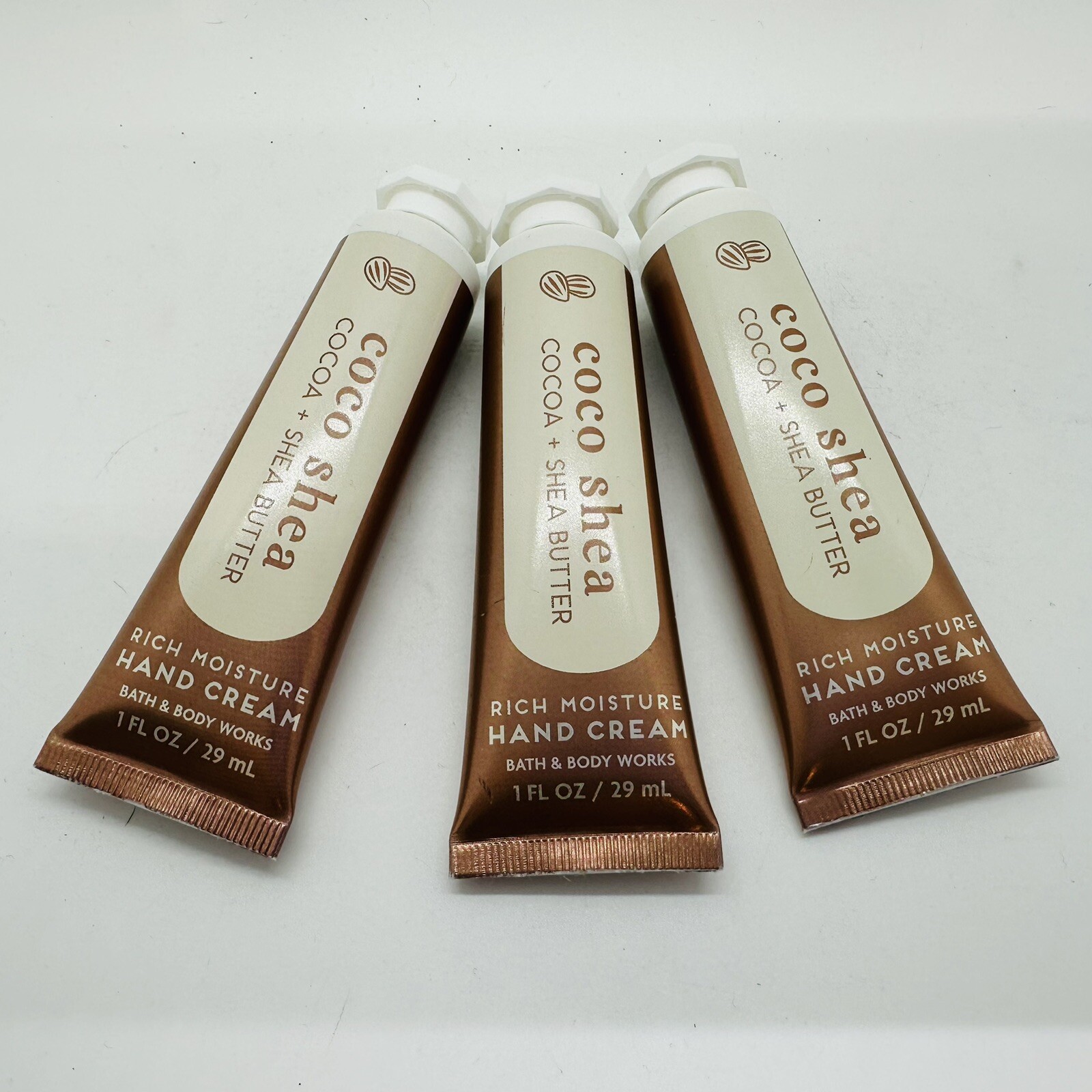NEW! 3 PCS BATH & BODY WORKS COCO SHEA SHEA BUTTER HAND CREAM TRAVEL SIZE 1 OZ