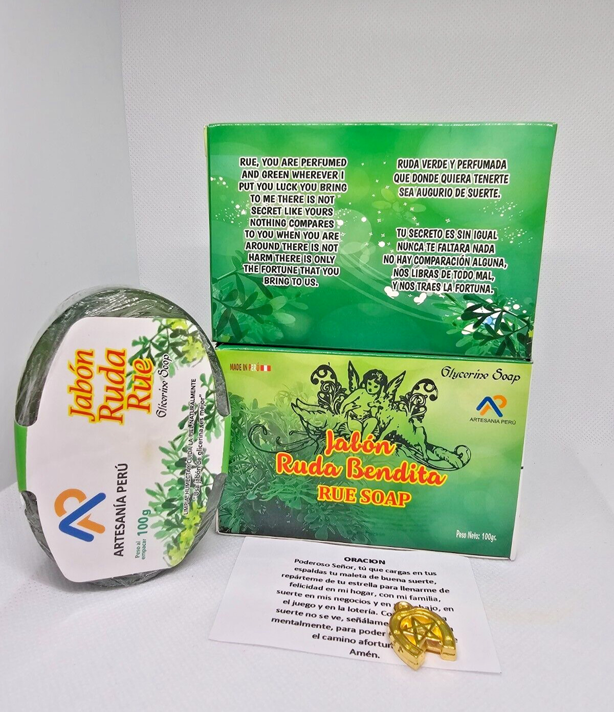 JABON DE RUDA ATRAE BUENA SUERTE DINERO EXITO GRATIS AMULETO ORACION 1PC