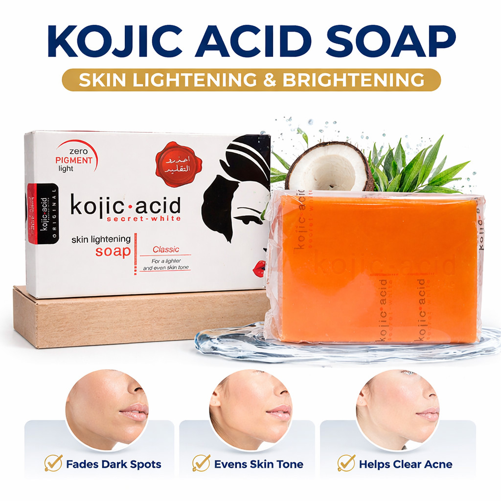 Kojic Acid Soap 4.5 oz (135g) 6 Pack – Brightening Bar Cleanser | Looking Smooth