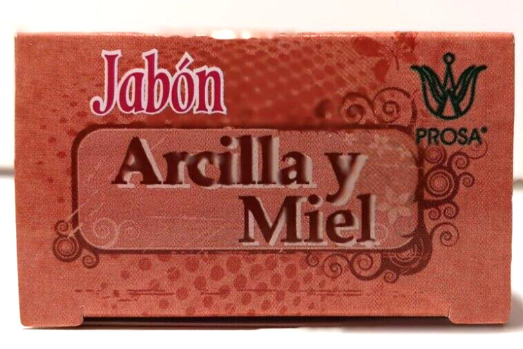 PROSA Jabón Arcilla y Miel Bar Soap Honey & Clay For Soft & Elastic Skin 90 g