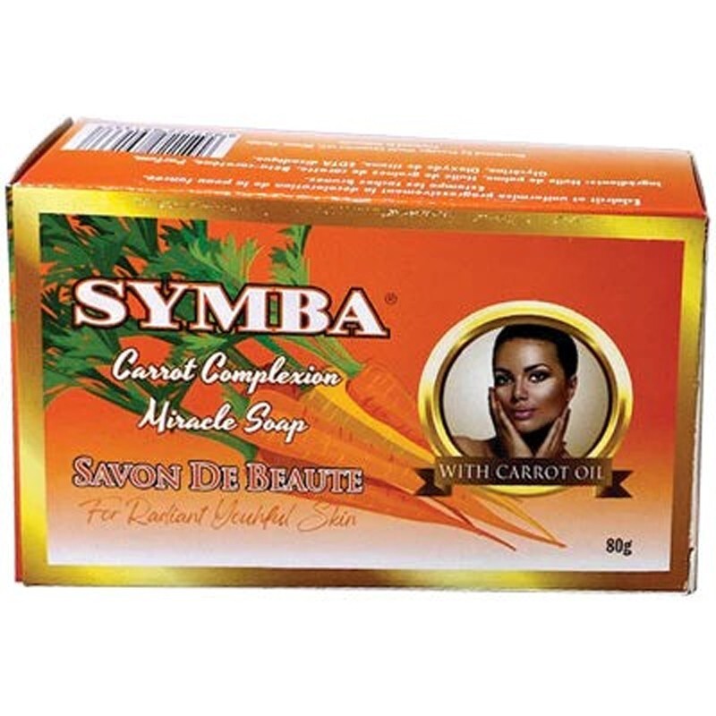 Symba Carrot Complexion Miracle Soap, 8 Pack (80g Bars) – Skin Brightening Bars