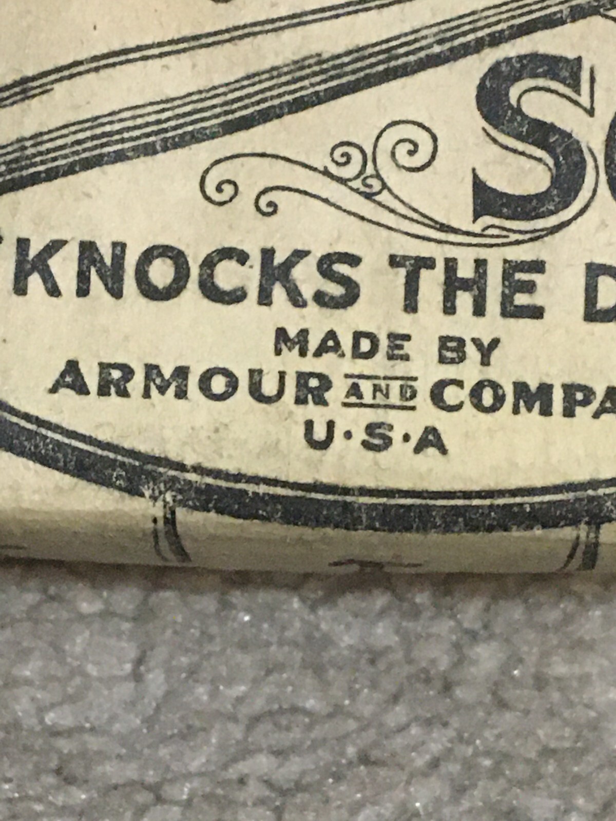Vntg c1915 Hammer brand Hand & Body Soap Bar, Armour Co, Paper Wrapper, Unused