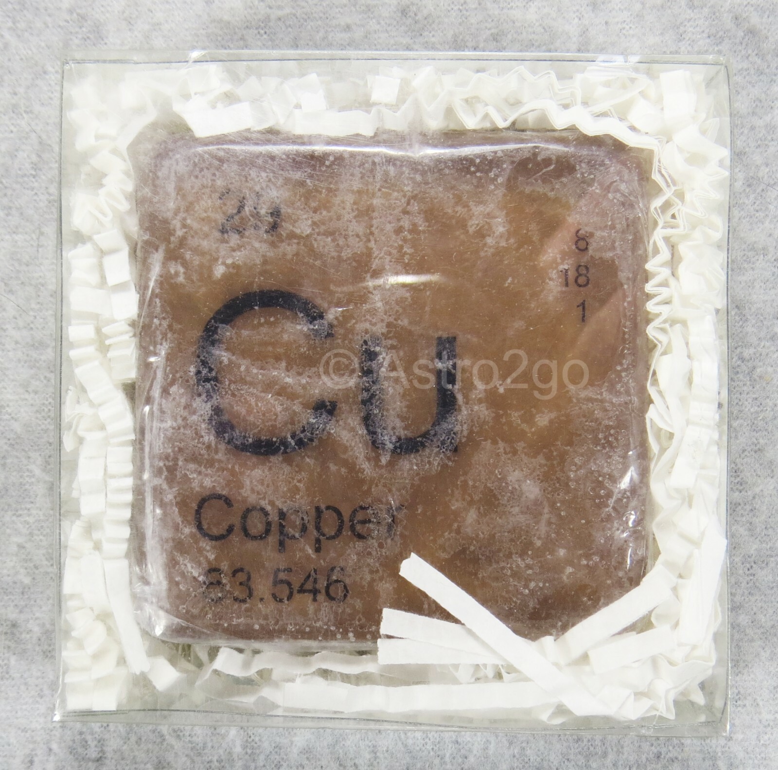 PERIODIC TABLE ELEMENT “Cu” COPPER NOVELTY HAND BATH SOAP-4 oz JUST BUBBLY NEW!