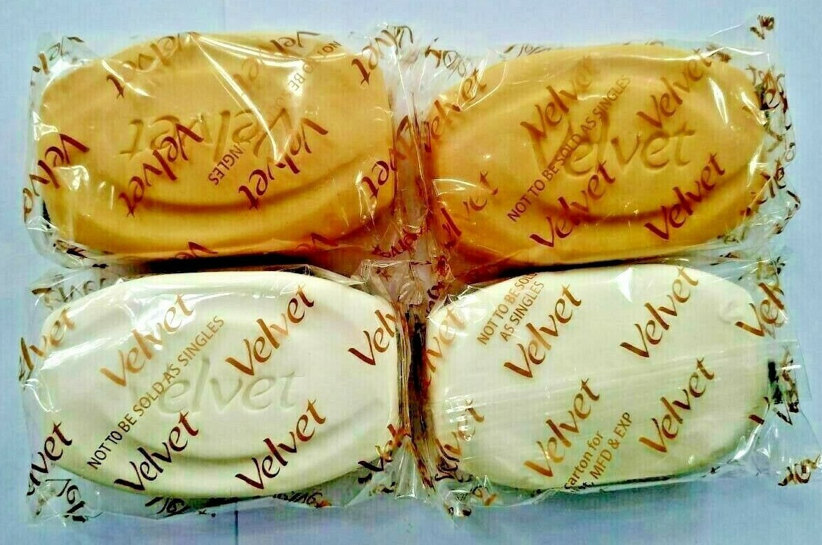 Velvet Herbal Soap Combo Eco Pack(4 in 1)380g Glowing & Radiant Skin Bathing Bar