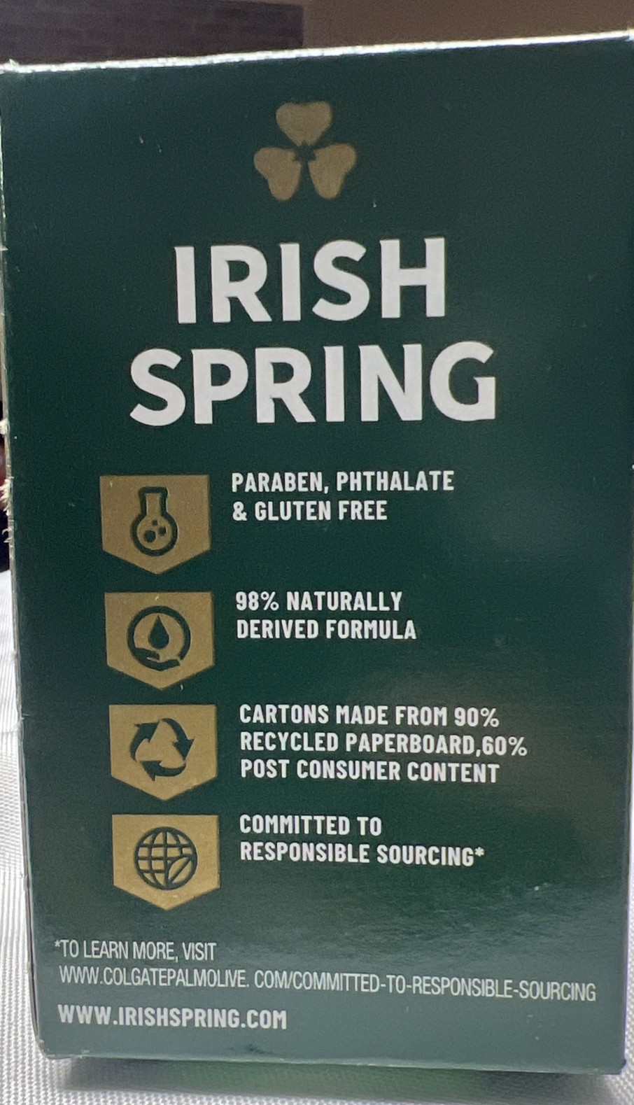 Irish Spring Original Clean Deodorant Soap 4 oz Bars Lot of 11