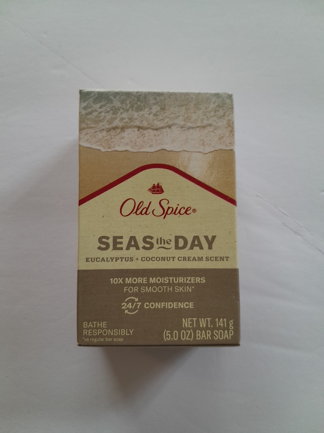 Old Spice Seas The Day Eucalyptus + Coconut Cream Scent 5 Oz Bar Soap