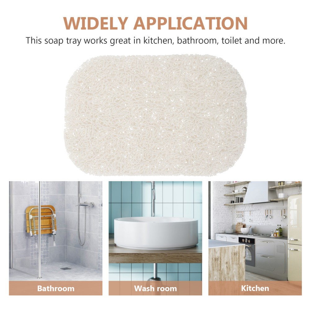 3 Pcs Bath Soap Holder Countertop Sponge Holders Kitchen Cute Cartoon