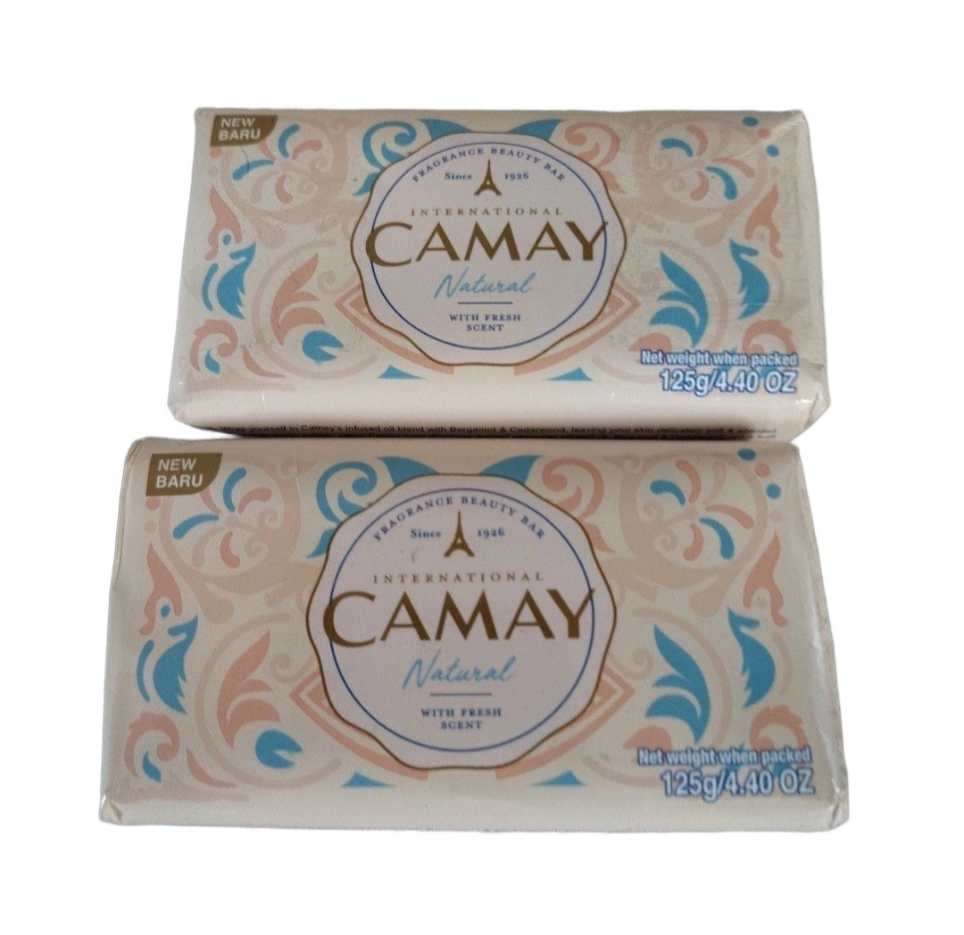 NEW! CAMAY (4.40 Oz.) Bar 🤍🫧 ●NATURAL● French Touch With Fresh Scent Bar🫧.