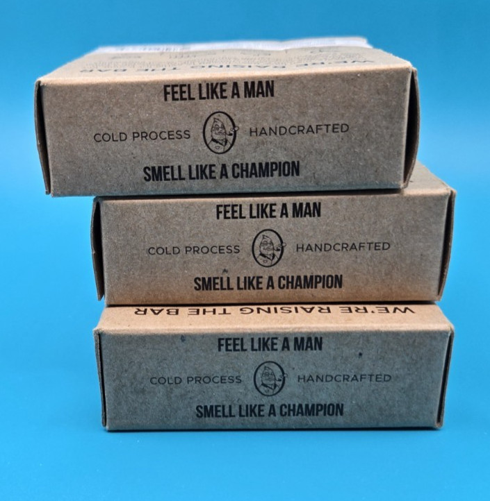 Dr. Squatch Soap – OG Frosty Peppermint Bricc Lot of 3 – brown boxes! HTF