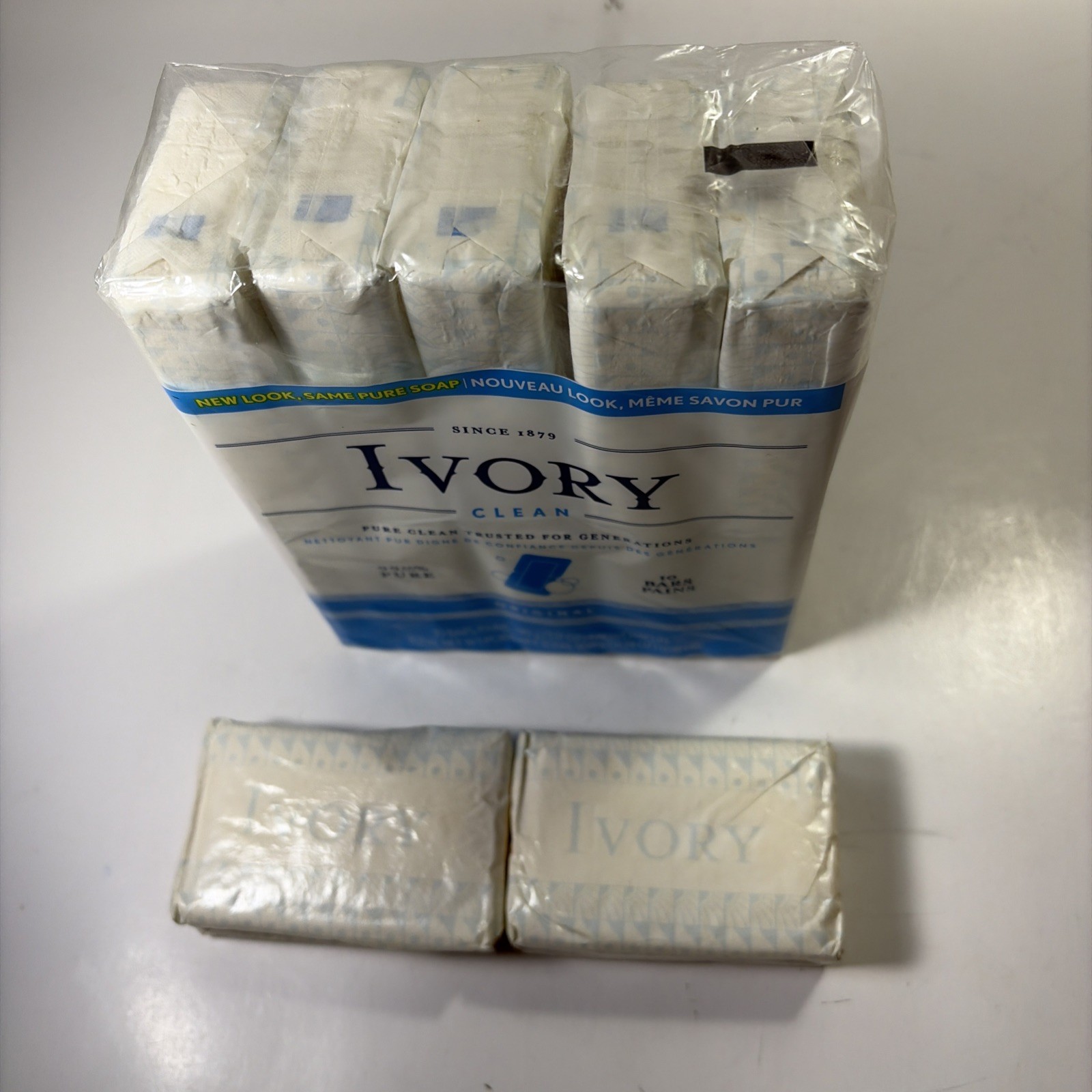 Ivory Bar Soap with Original Scent, 3.17 oz. 10 Count New Sealed plus 2 bars