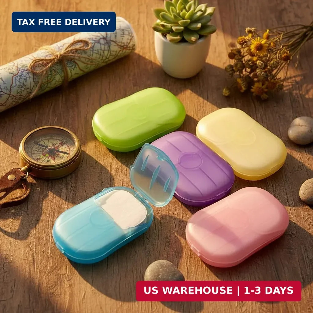 Disposable Soap Sheets Paper 5 Boxes Hand Cleaner Fragrance Mini Soap Paper for