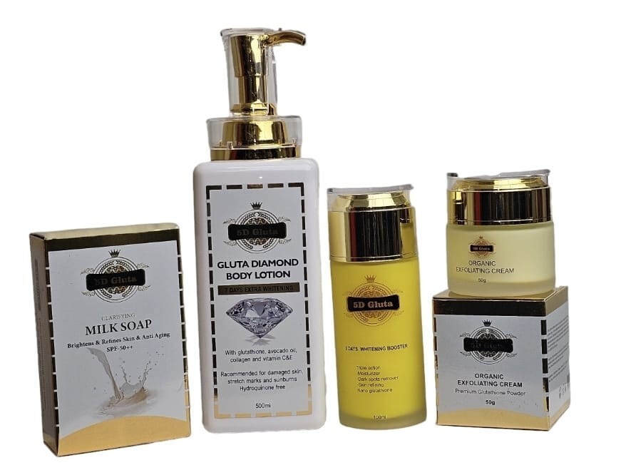 skin whitening boost gluta diamond set lotio,face cream, serum, soap, glutathion