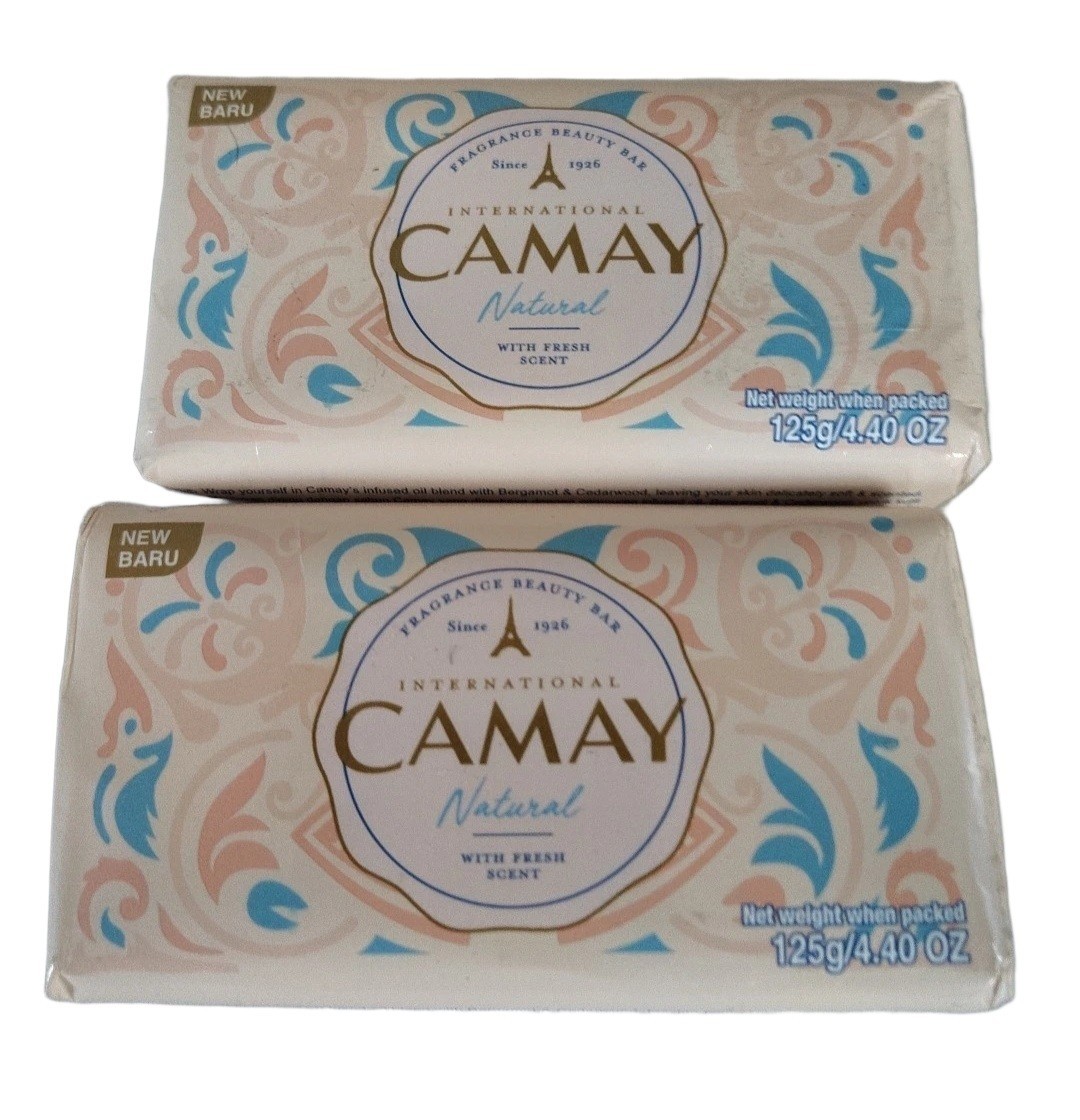 NEW! CAMAY (4.40 Oz.) Bar 🤍🫧 ●NATURAL● French Touch With Fresh Scent Bar🫧.