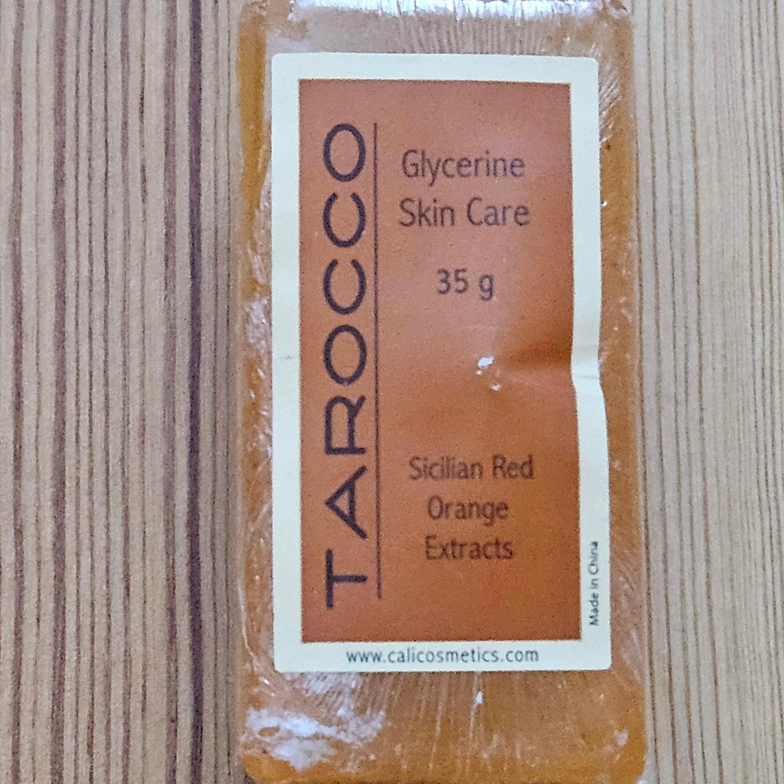 Tarocco Glycerin Skin Care Soap, Sicilin Red Orange, Travel Size 35g, Lot of 5