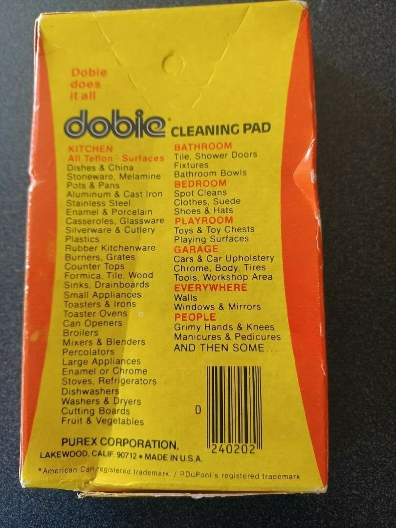 Dobie Cleaning Pad Vintage Movie Prop NOS