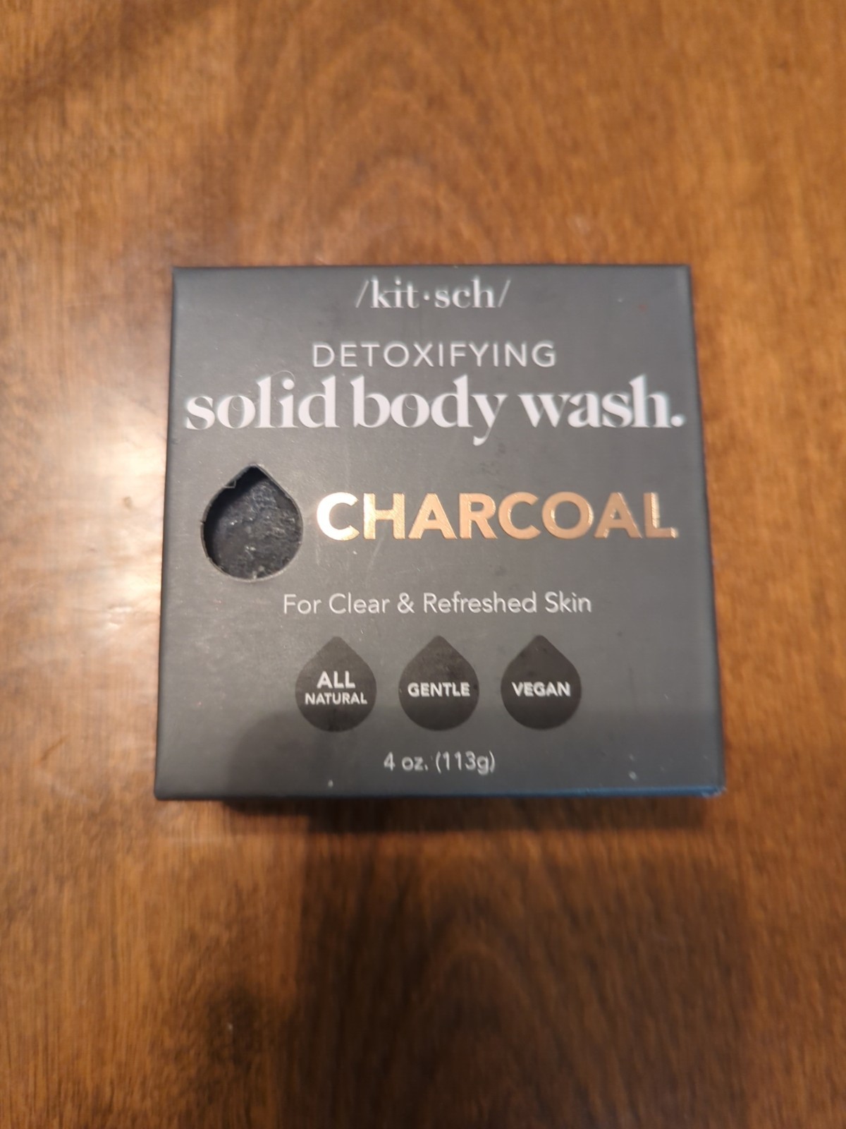 Kitsch Charcoal Soap Bar – Black Soap Bar for Detoxifying Skin | Charcoal Bar So