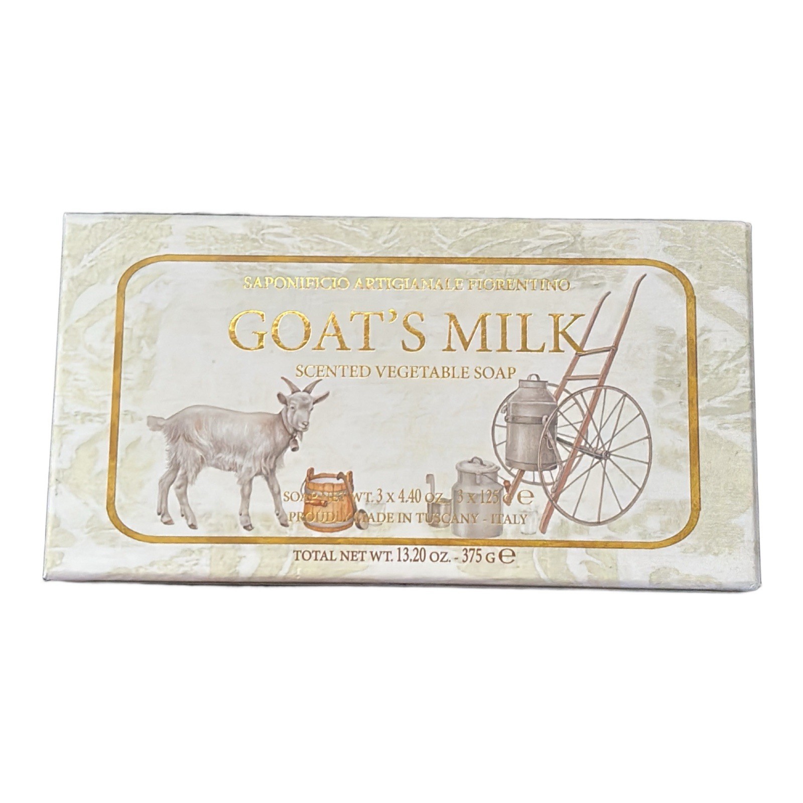 Saponificio Artigianale Fiorentino Goat Milk Scented Vegetable Soap 3 x 4.40 oz