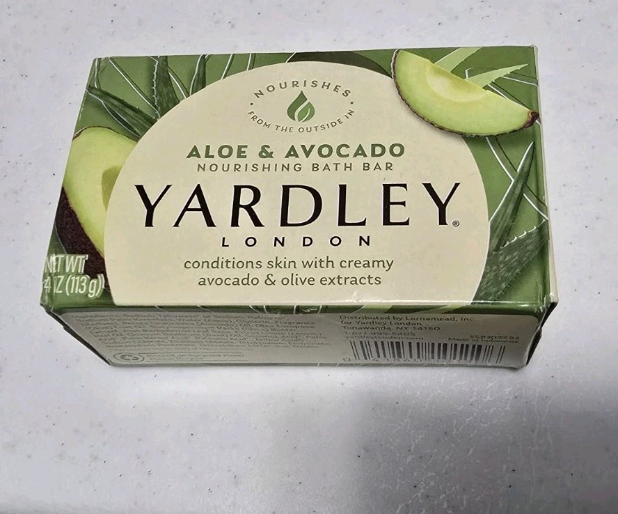 Yardley London Aloe & Avocado Bar Soap 4oz 1 Soap