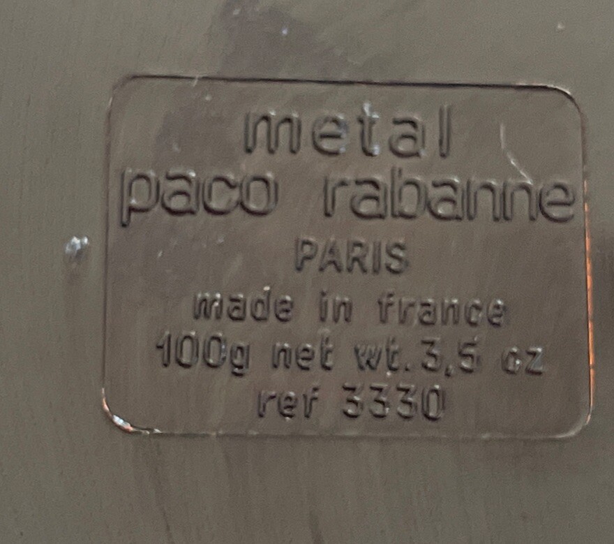 Paco Rabanne Paris METAL Perfumed Soap 100g in case NIB Rare Vintage Women’s