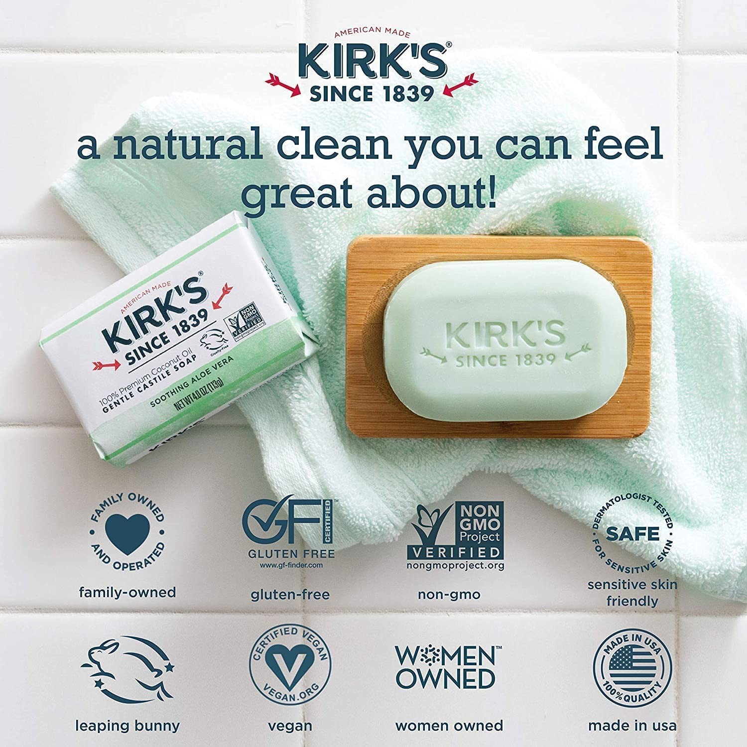 Gentle Organic Aloe Vera Soap Bar – Refreshing 4 Oz Cleansing Experience