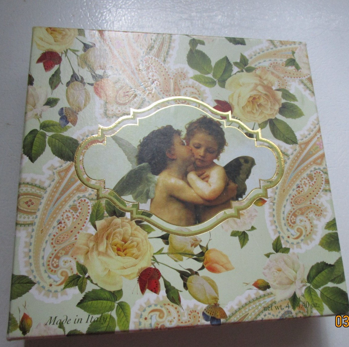 New SAPONIFICIO ARTIGIANALE FIORENTINO Cherub Box of 4 Soap Bars 4.40 oz each