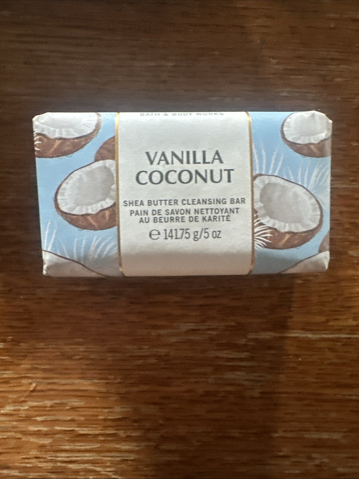 Bath & Body Works Vanilla Coconut Shea Butter Cleansing Bar 5 oz