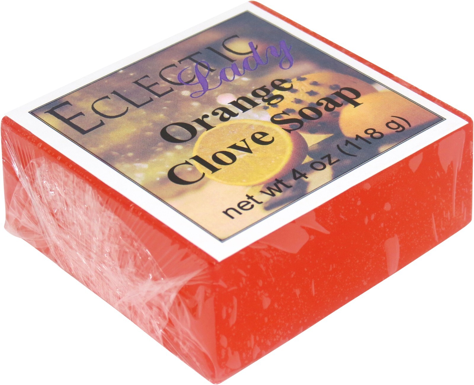 Orange Clove Glycerin Soap by Eclectic Lady, 4 oz Bar