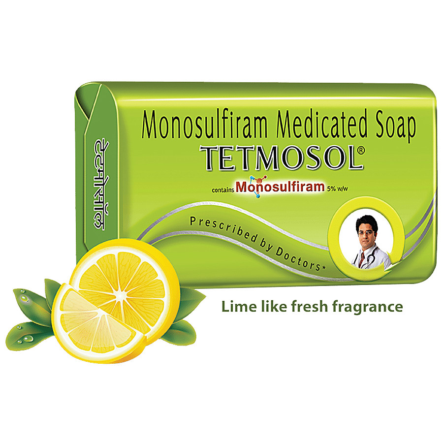 Tetmosol Monosulfiram Medicated Soap Bar 100gm Each Pack Of 3