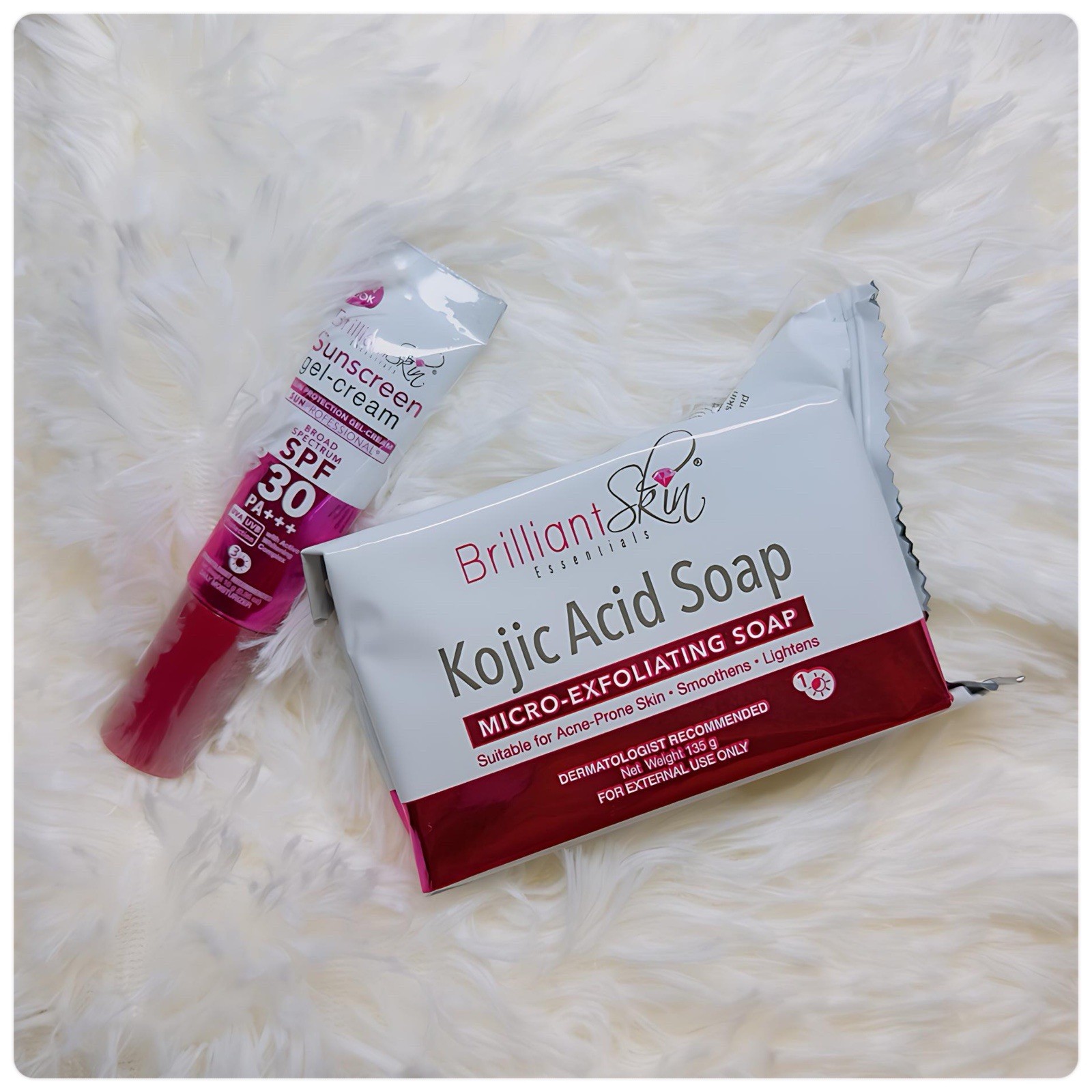 Brilliant Skin Essentials Kojic Soap + Sunscreen Gel-Cream SPF30 PA+++
