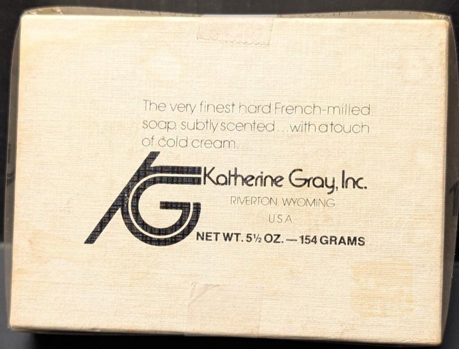 Vintage Sealed Katherine Gray Finest French Milled Soap 2-bar 5.5oz Romance Cat