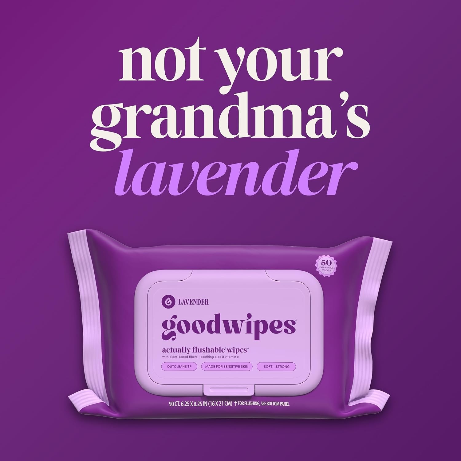Travel-Friendly Lavender Wet Wipes – 418 Count, Extra Large
