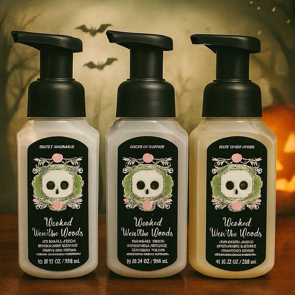 Set Of 6 Bath & Body Works WICKED VANILLA WOODS Foaming Hand Soap 8.75 Floz