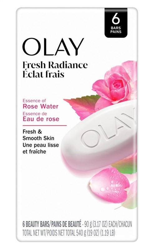 Olay Bar Soap Fresh Radiance Rose Water 3.17 Ounce 6 Count
