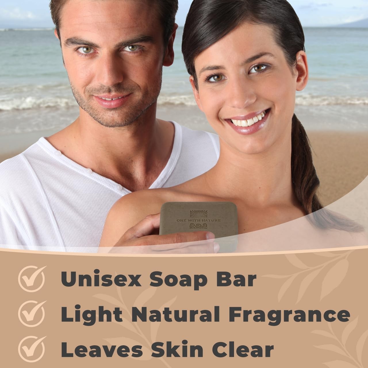 One With Nature Dead Sea Mud Soap 4oz 3-Pack – 4 Ounce (Pack of 3),