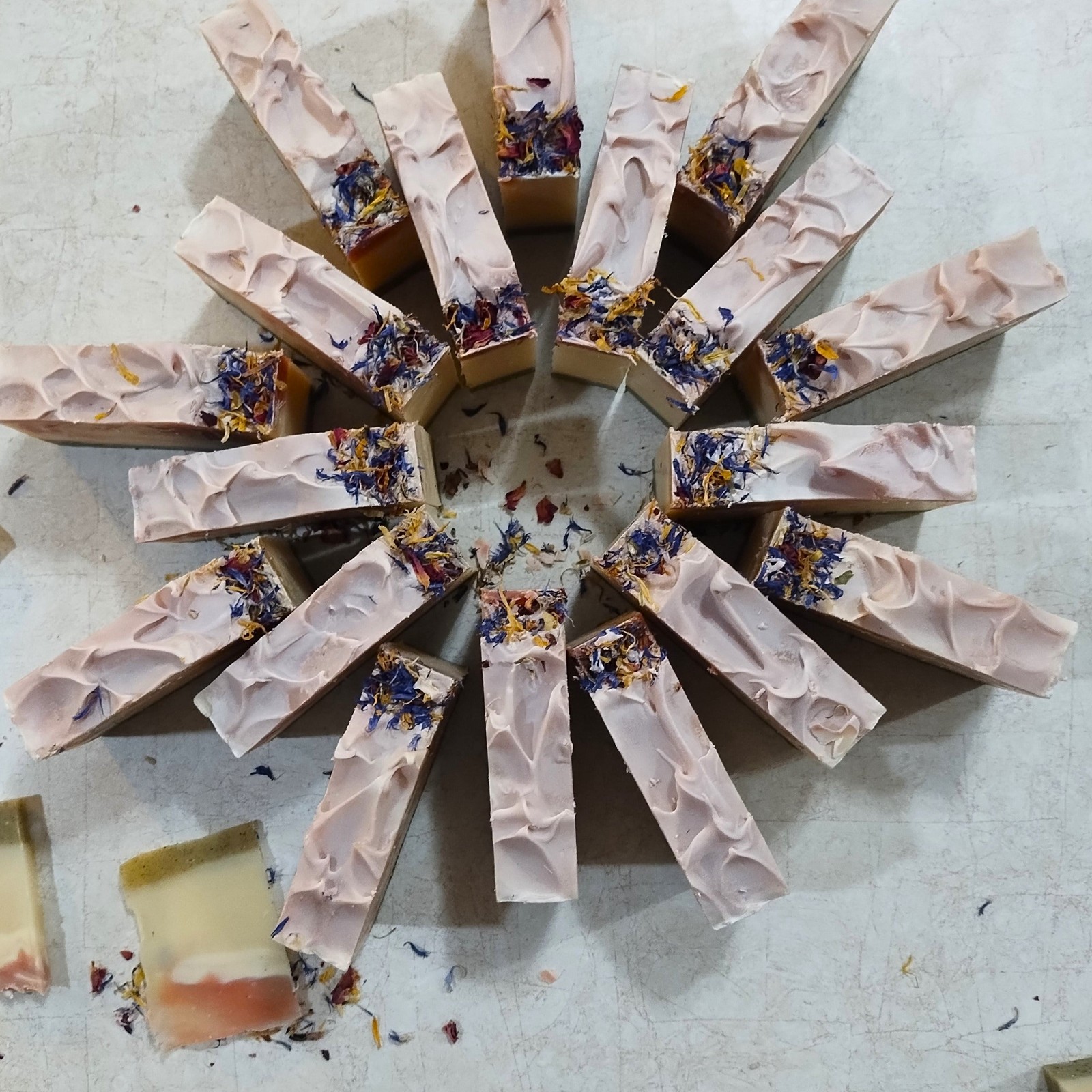 Flower Garden Handmade Natural Soap – Lavender Geranium Floral – Palm-Free – 4oz