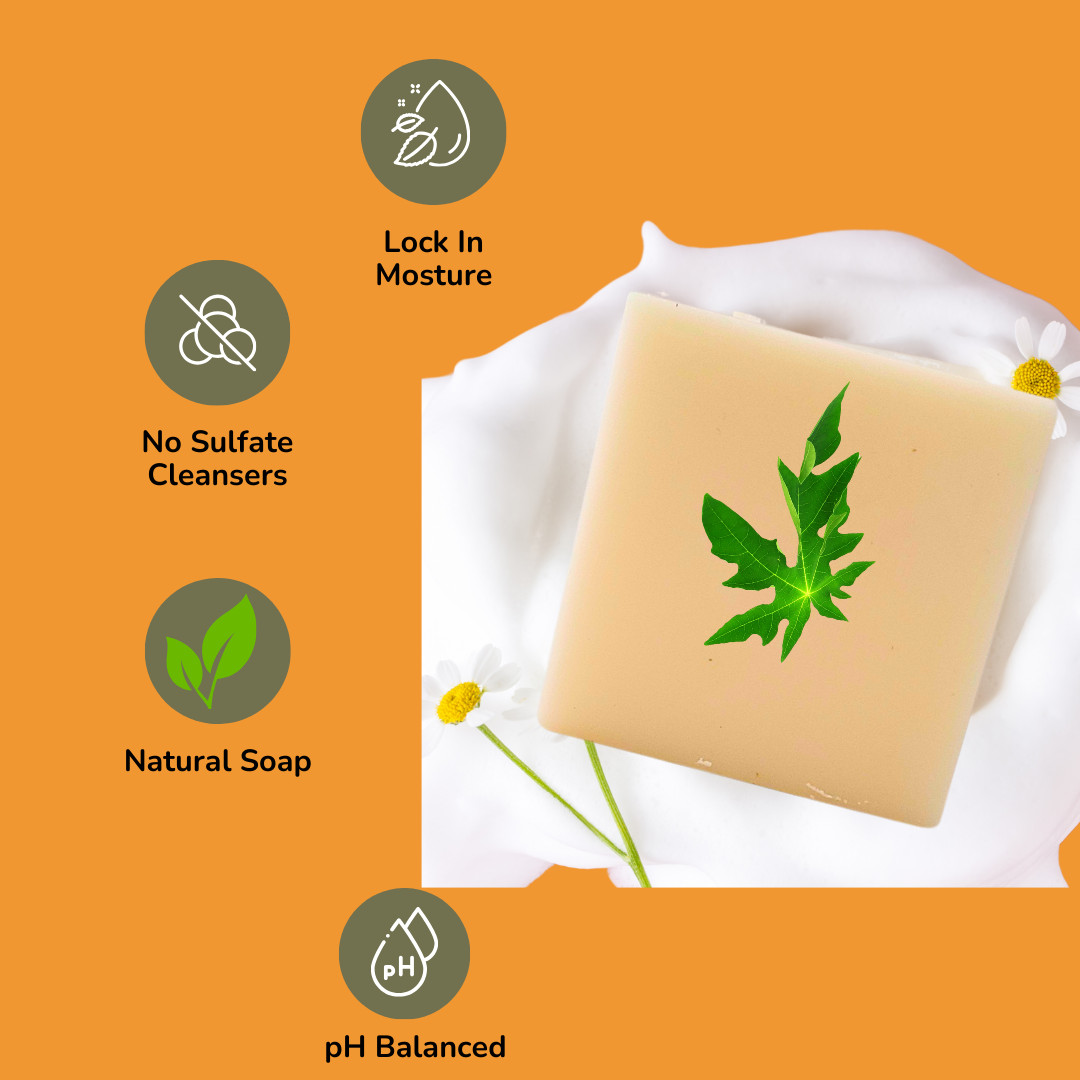 Papaya bar soap 130g