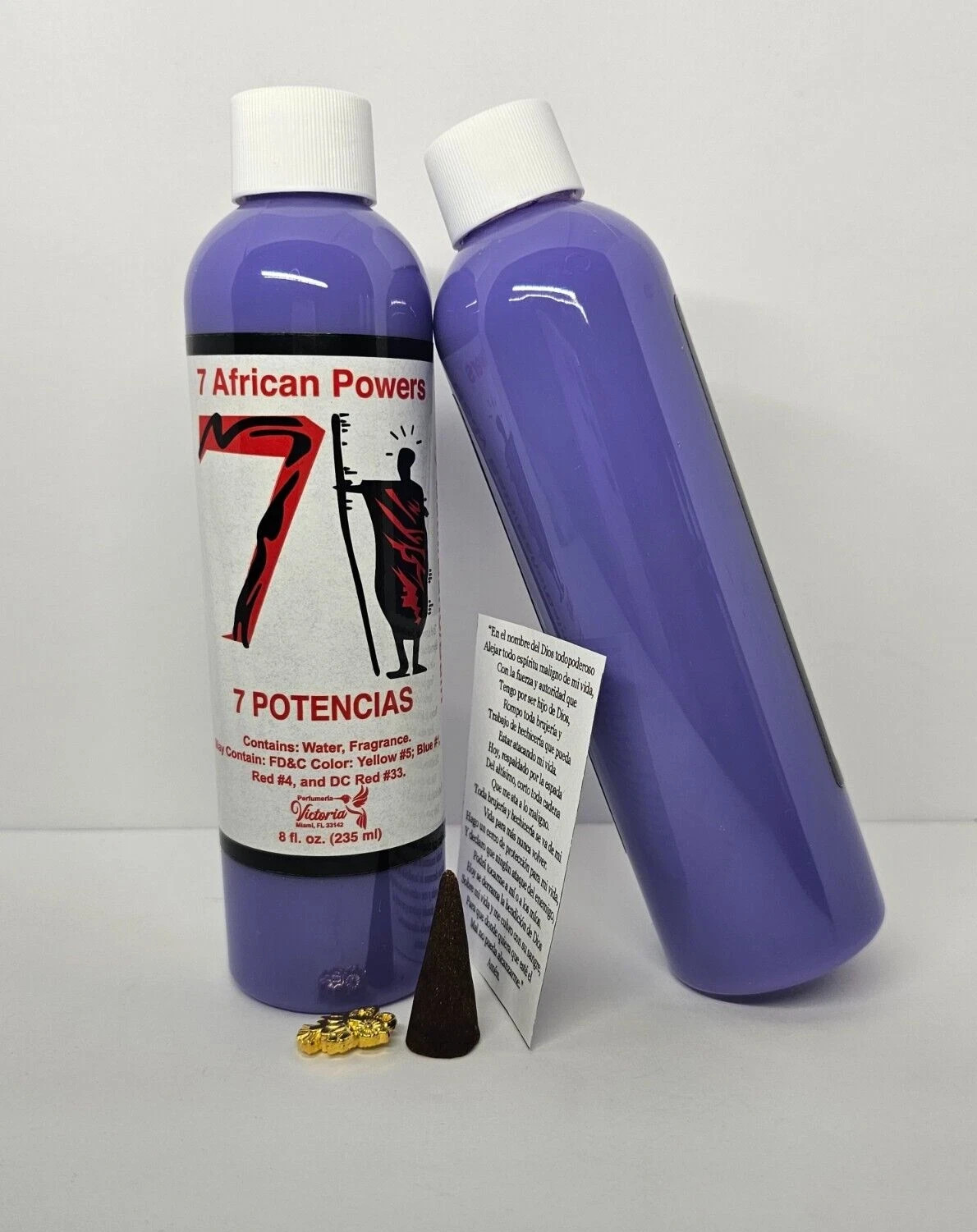 7 POTENCIAS BAÑO AMOR DINERO SUERTE AMULETO Y INSTRUCCIONES INCLUIDAS GRATIS 1PC
