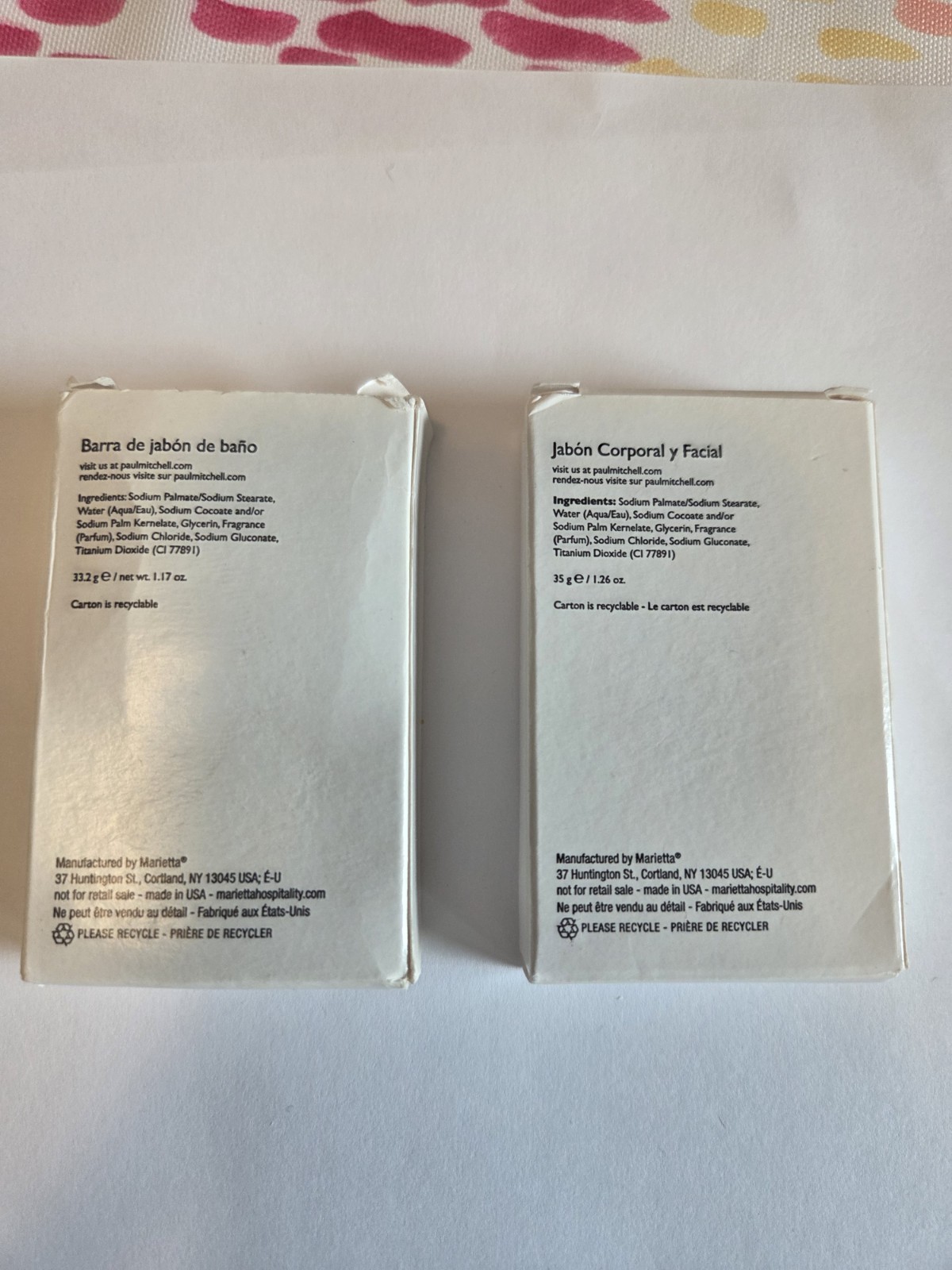 Paul Mitchell Refreshing Citrus Bath Bar 1.17oz And Face And Body Bar 1.26oz